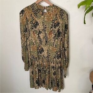 Free People Multicolor Long Sleeve Dress